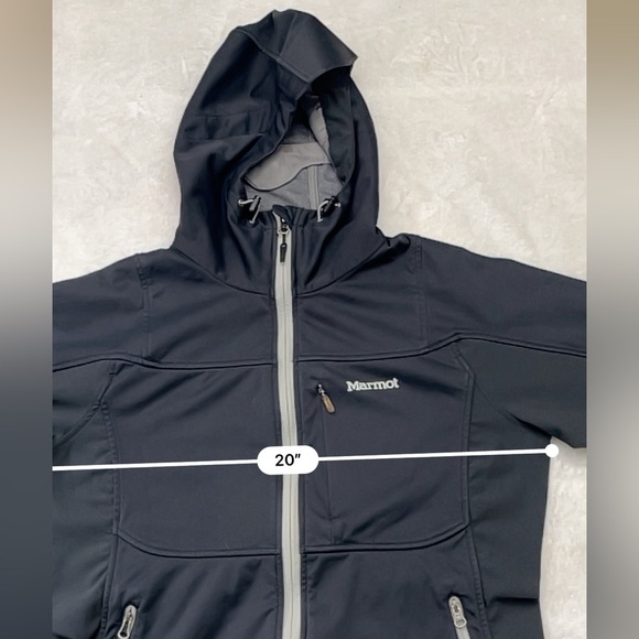 Marmot Women’s Gore Windstopper Softshell Jacket Black Size M Hooded - Picture 7 of 17